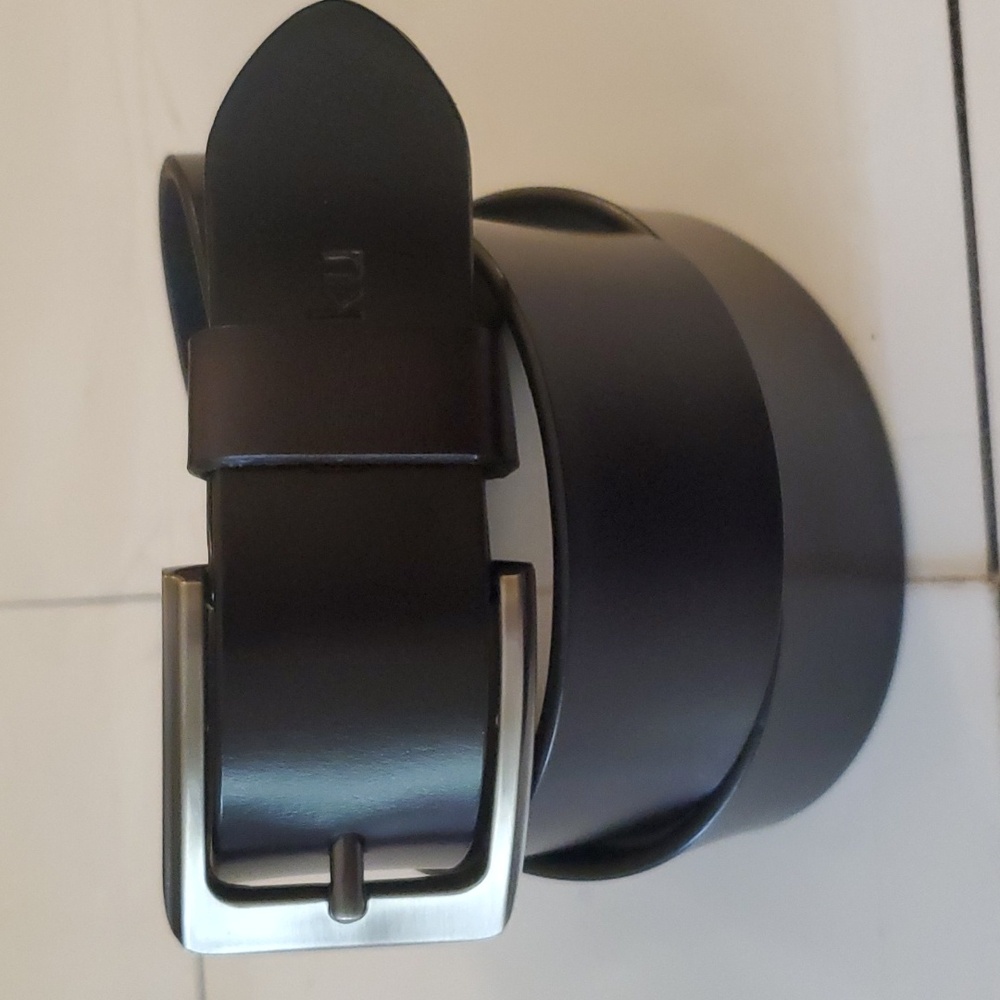 New Baeiku genuine leather black men's belt in different sizes